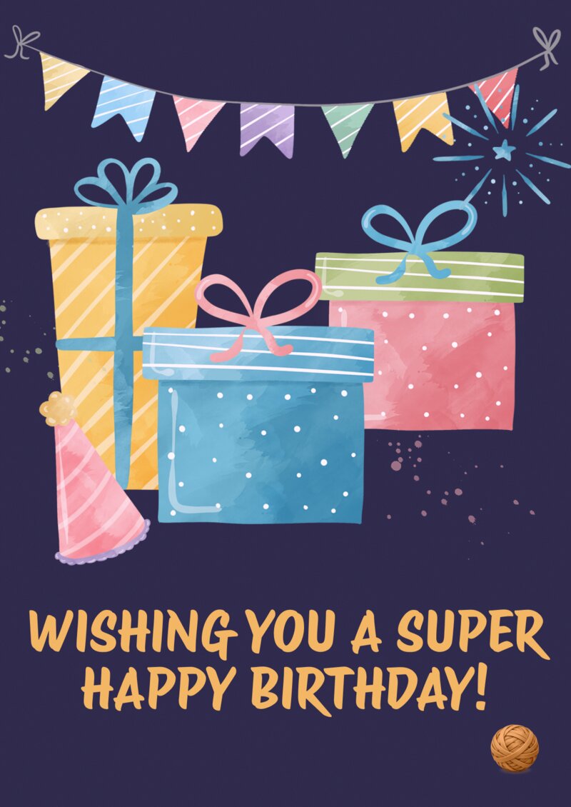 Kids birthday card